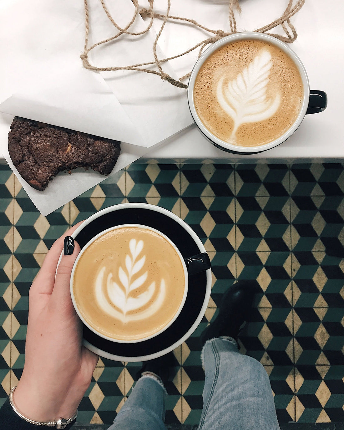 2 cups of coffee for the post difference between latte and cappuccino