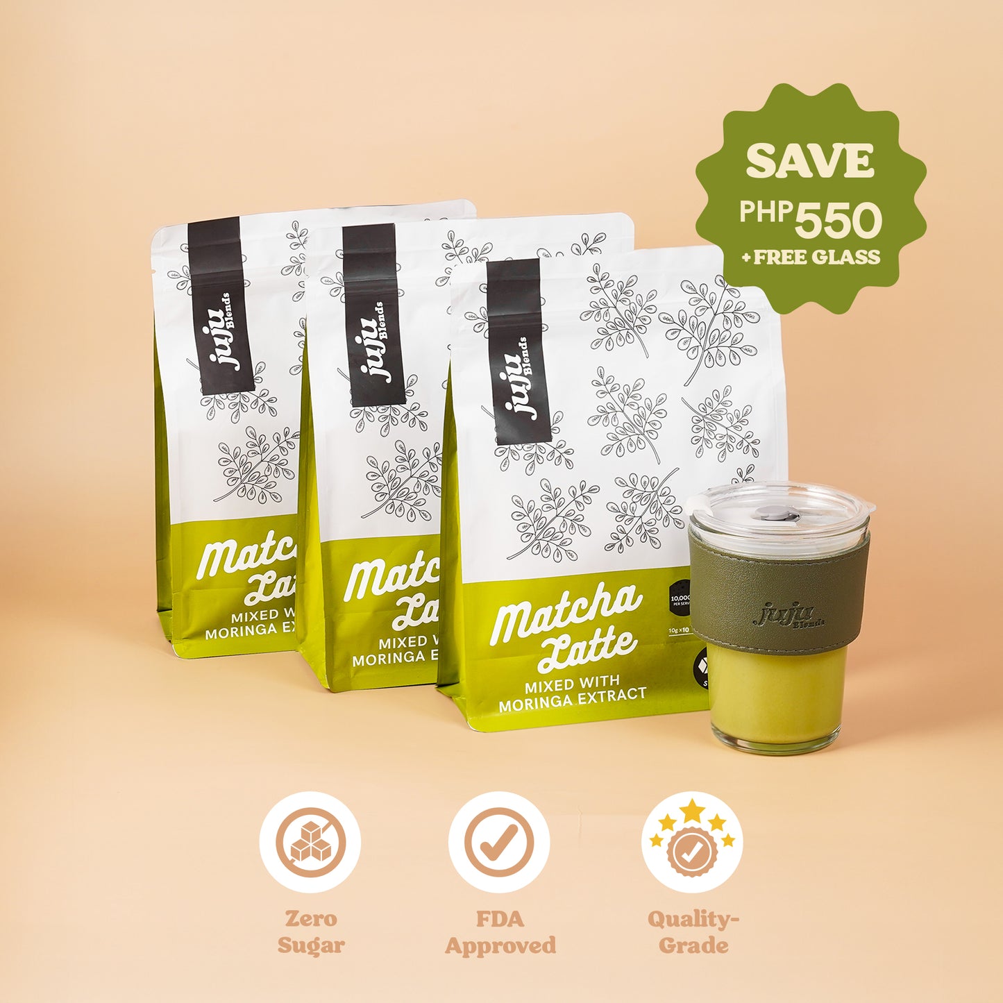 Moringa Matcha Latte (10 sachets)