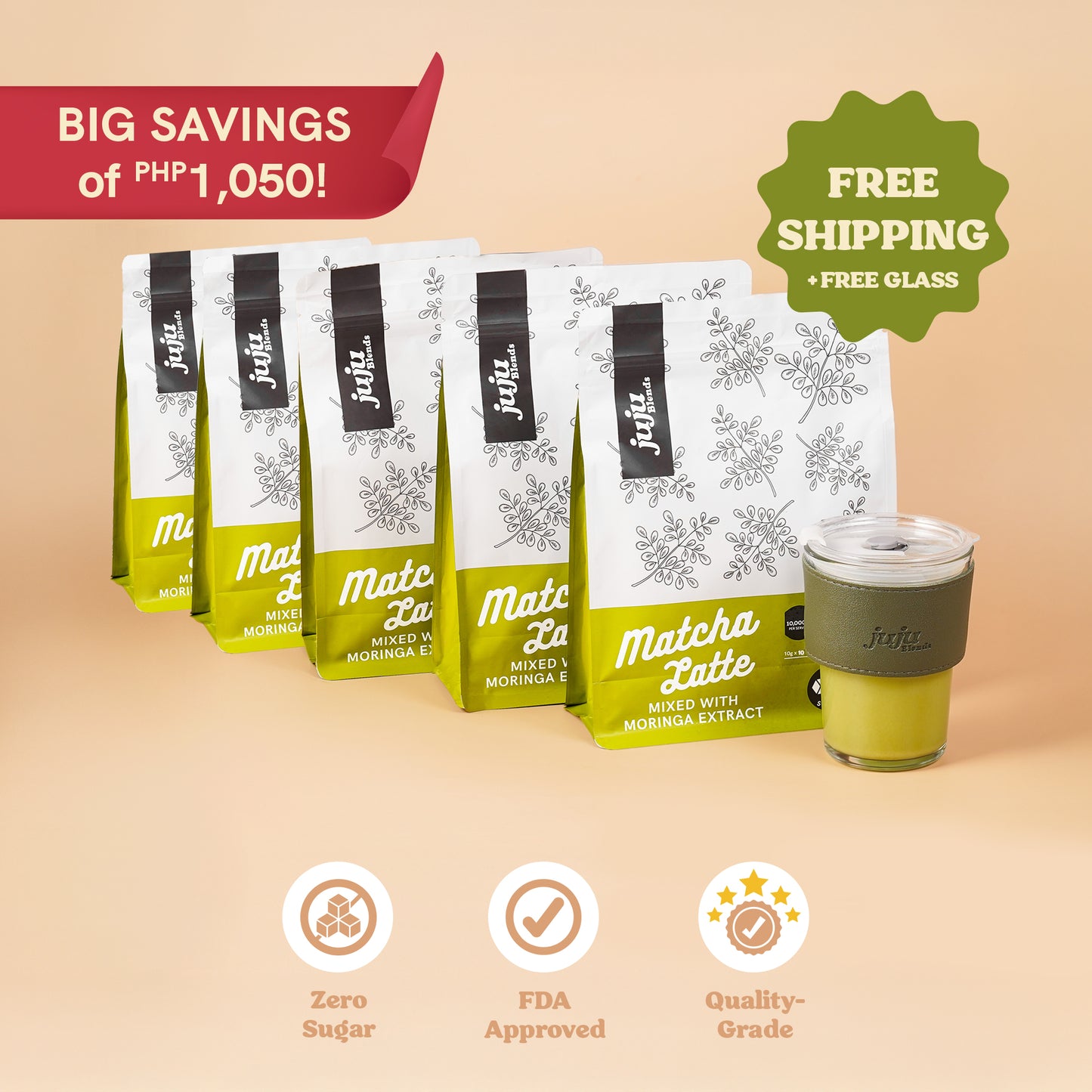 Moringa Matcha Latte (10 sachets)